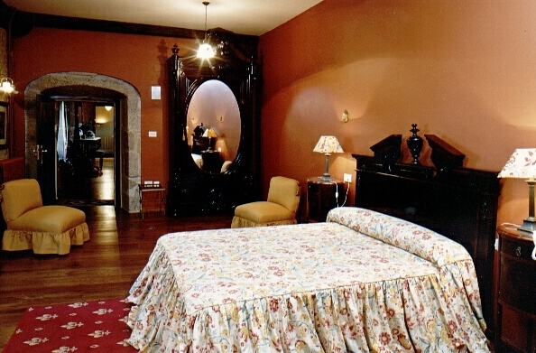 Bedroom at Pazo Bentraces